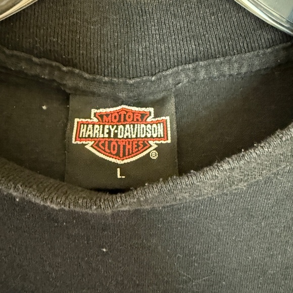1990 Harley Davidson 3D Emblem Prominent Eagle T Shirt-Large - Picture 2 of 3